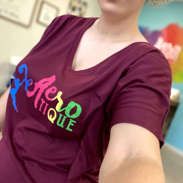 Aerotique Slouchy V-Neck Tee - Image 4
