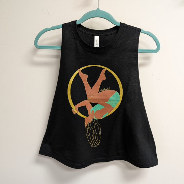 Flit Flit Flutter - Racerback Crop Tank - Image 3